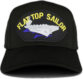 Armycrew Flat Top Sailor Carrier Large Patch Snapback Baseball Cap