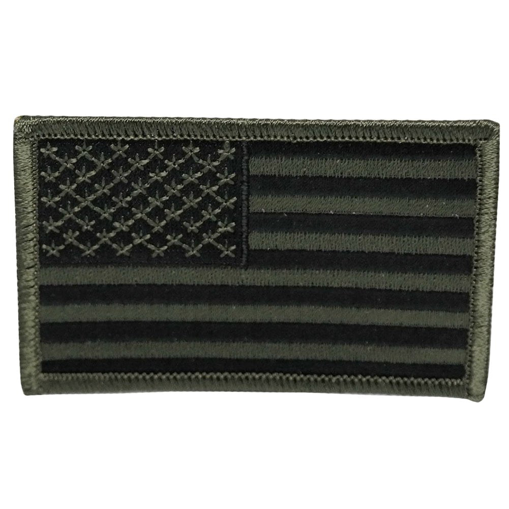 USA American Flag Embroidered Iron On Patch One Size