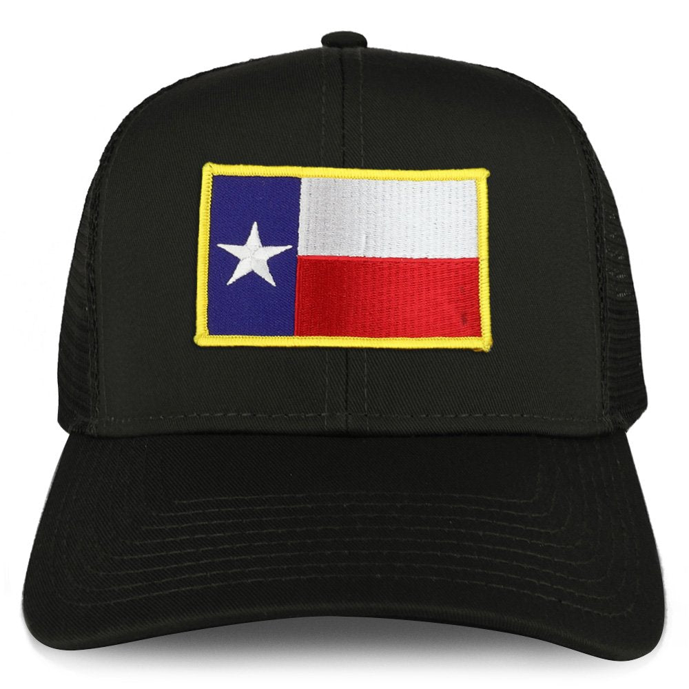 Armycrew XXL Oversize Texas Flag Iron On Patch Mesh Back Trucker Baseball Cap