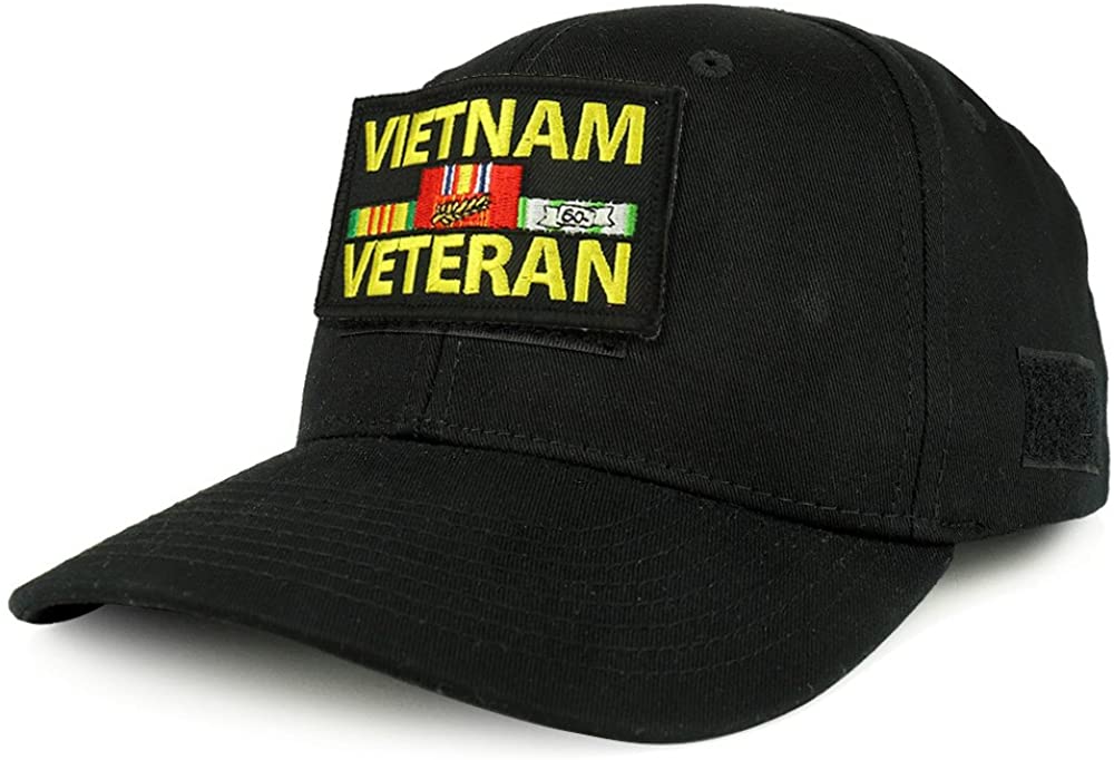 Armycrew USA Vietnam Veteran Tactical Patch Structured Operator Baseball Cap