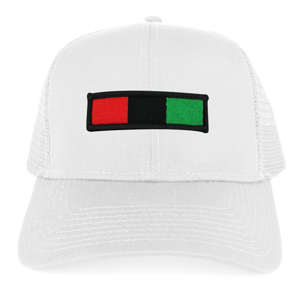 Africa Red Black Green Embroidered Iron on Patch Adjustable Trucker Mesh Cap