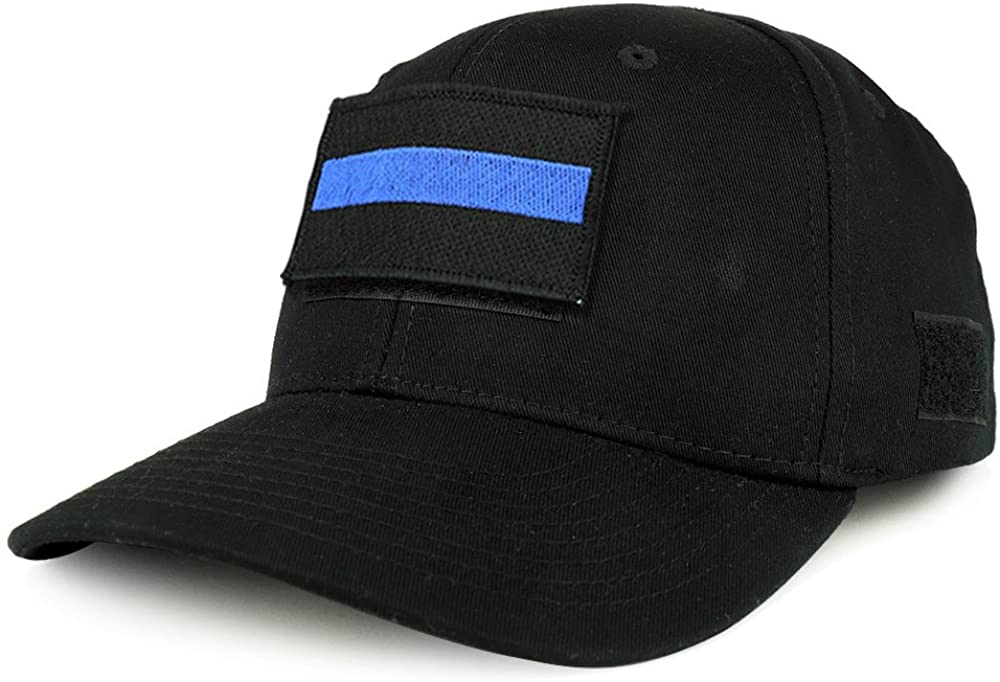 Armycrew USA One Thin Blue Flag Tactical Patch Structured Operator Baseball Cap