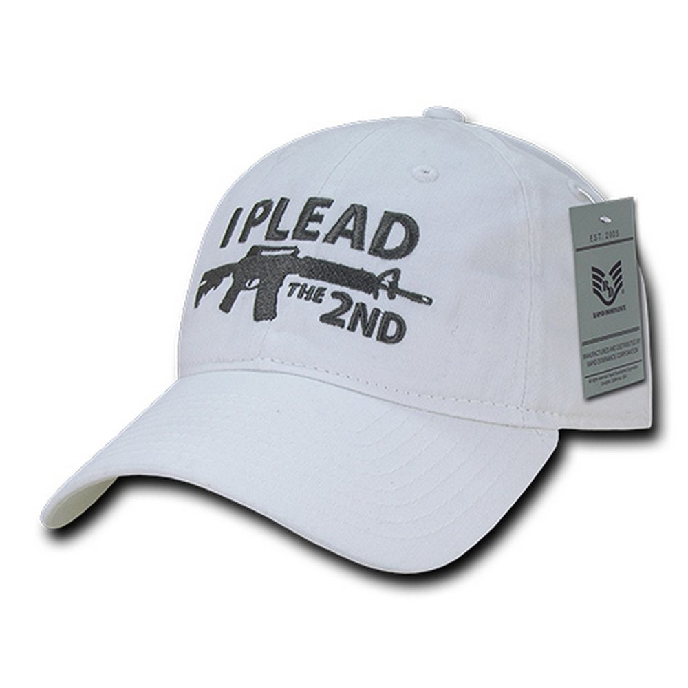 Armycrew I Plead The 2nd Embroidered Soft Crown Washed Cotton Baseball Cap
