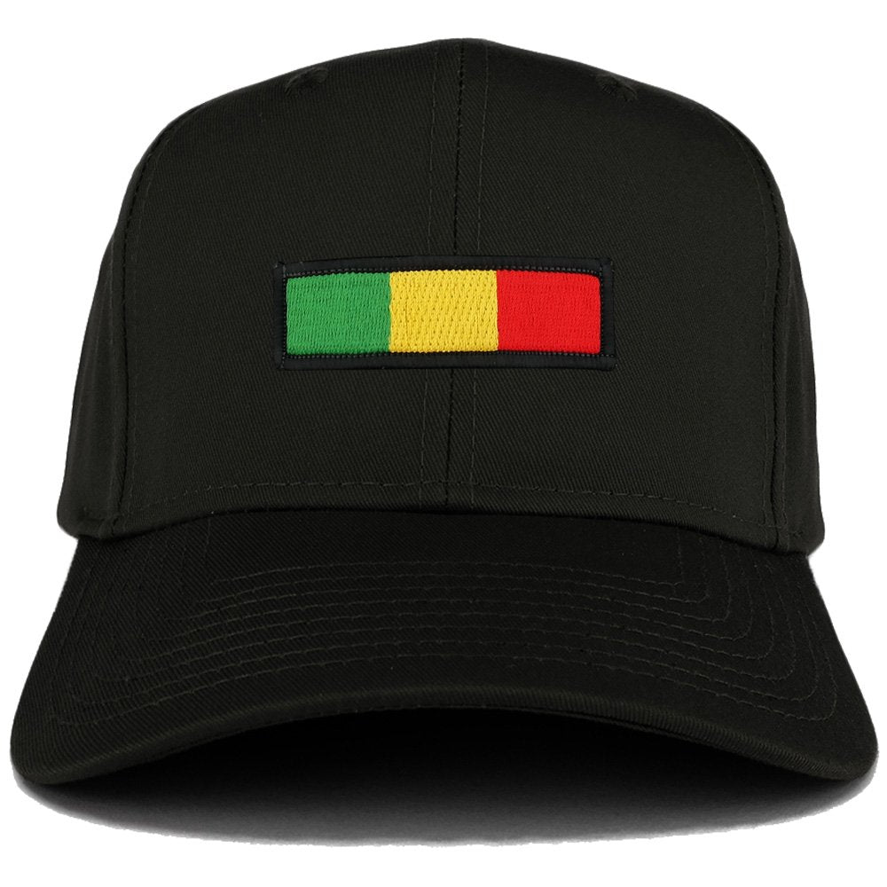 Rasta Green Yellow Red Embroidered Iron on Patch Adjustable Baseball Cap