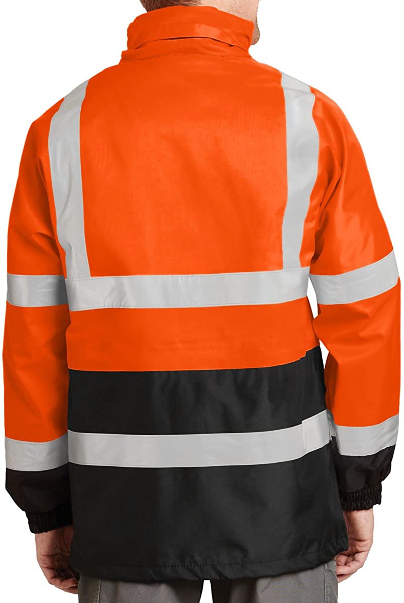 Armycrew High Visibility ANSI 107 Class 3 Safety Waterproof Parka Jacket