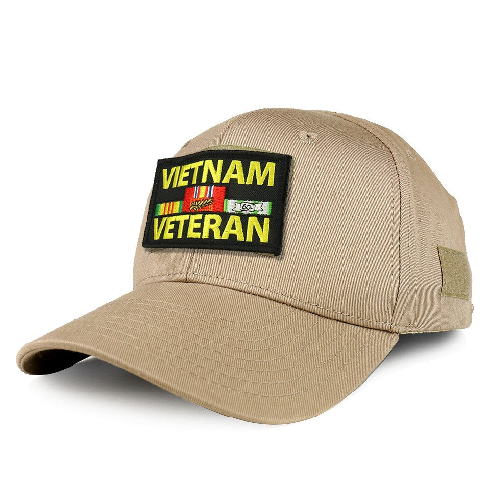 Armycrew USA Vietnam Veteran Tactical Patch Structured Operator Baseball Cap