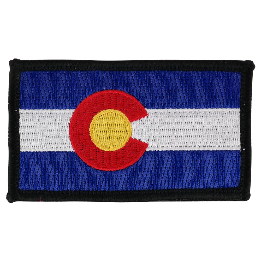 Colorado State Flag Embroidered Hook and Loop Patch Patch 2 x 3