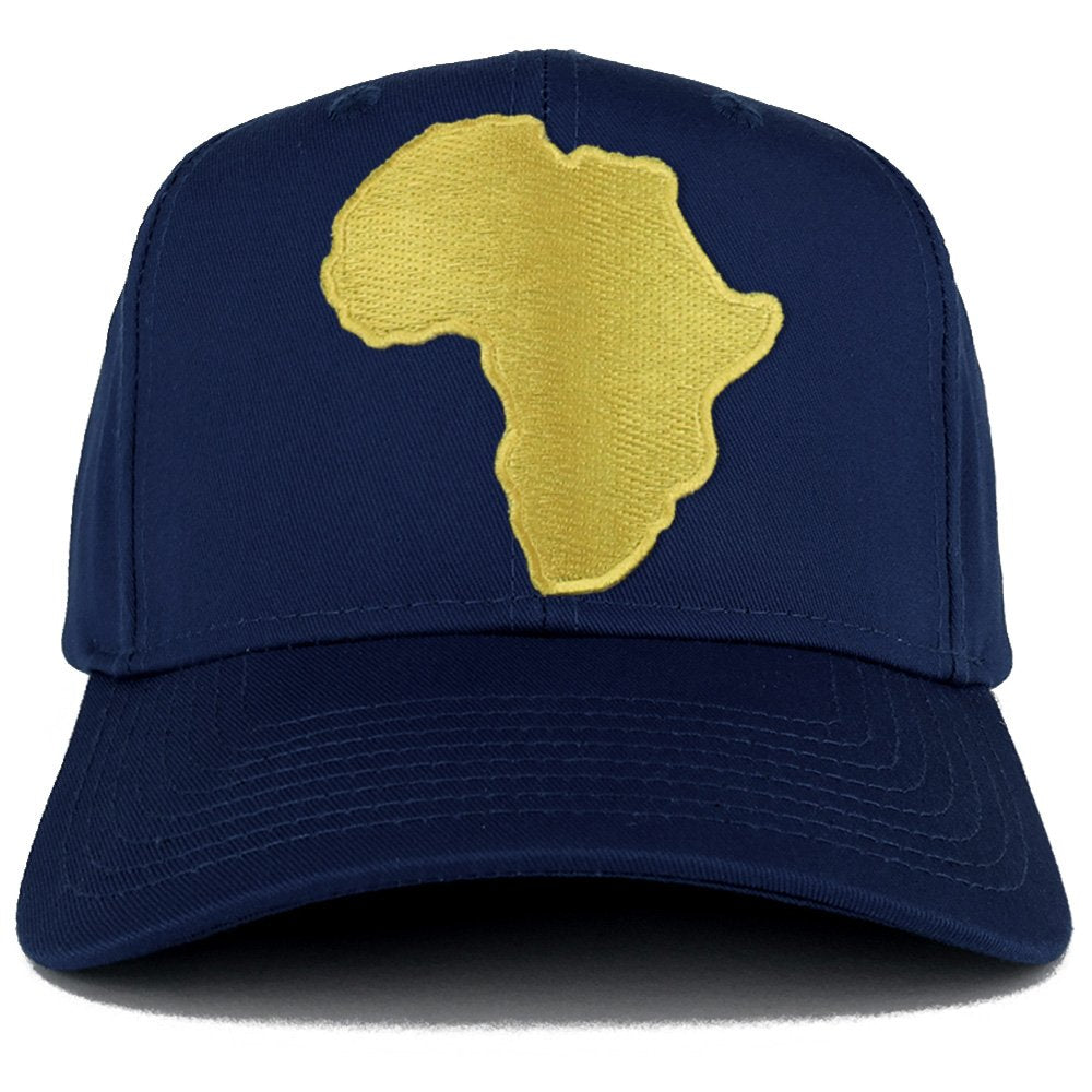 Armycrew Golden Africa Continent Map Patch Snapback Baseball Cap