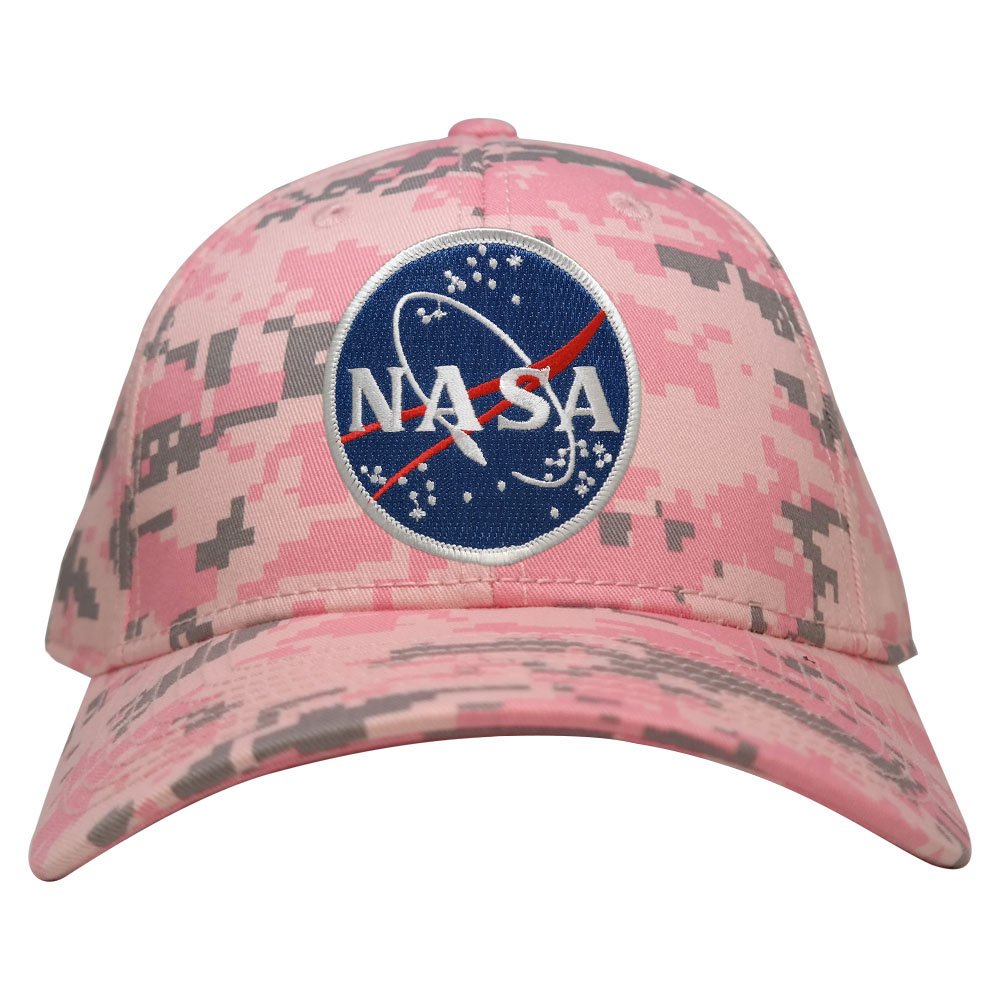 Low Profile NASA Meatball Logo Embroidered Patch Camo Cap