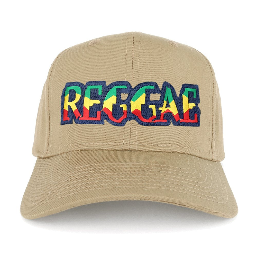 Reggae RGY Text Cutout Iron on Embroidered Patch Adjustable Baseball Cap