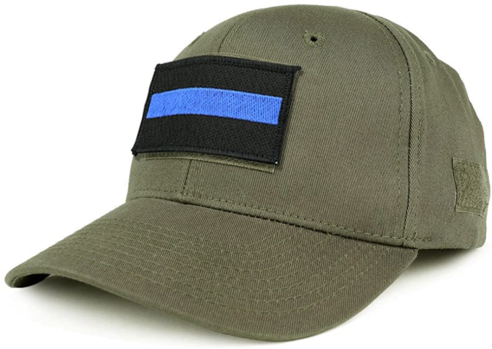 Armycrew USA One Thin Blue Flag Tactical Patch Structured Operator Baseball Cap