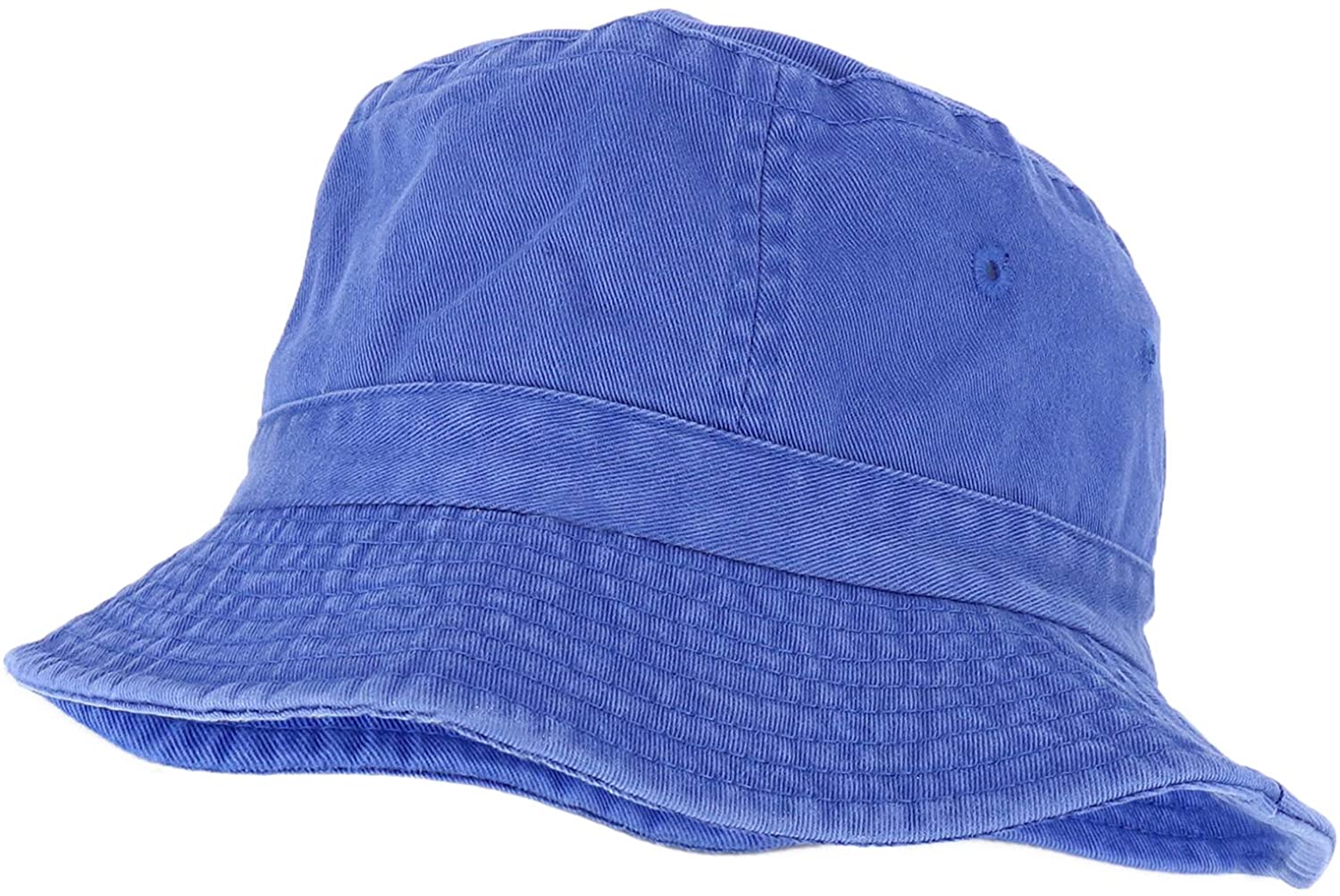 8054 Washed Bucket Hat - Blue Tint/S Faded Glory Bucket Hat Blue One Size Solid Blank Vent Holes  main image 4