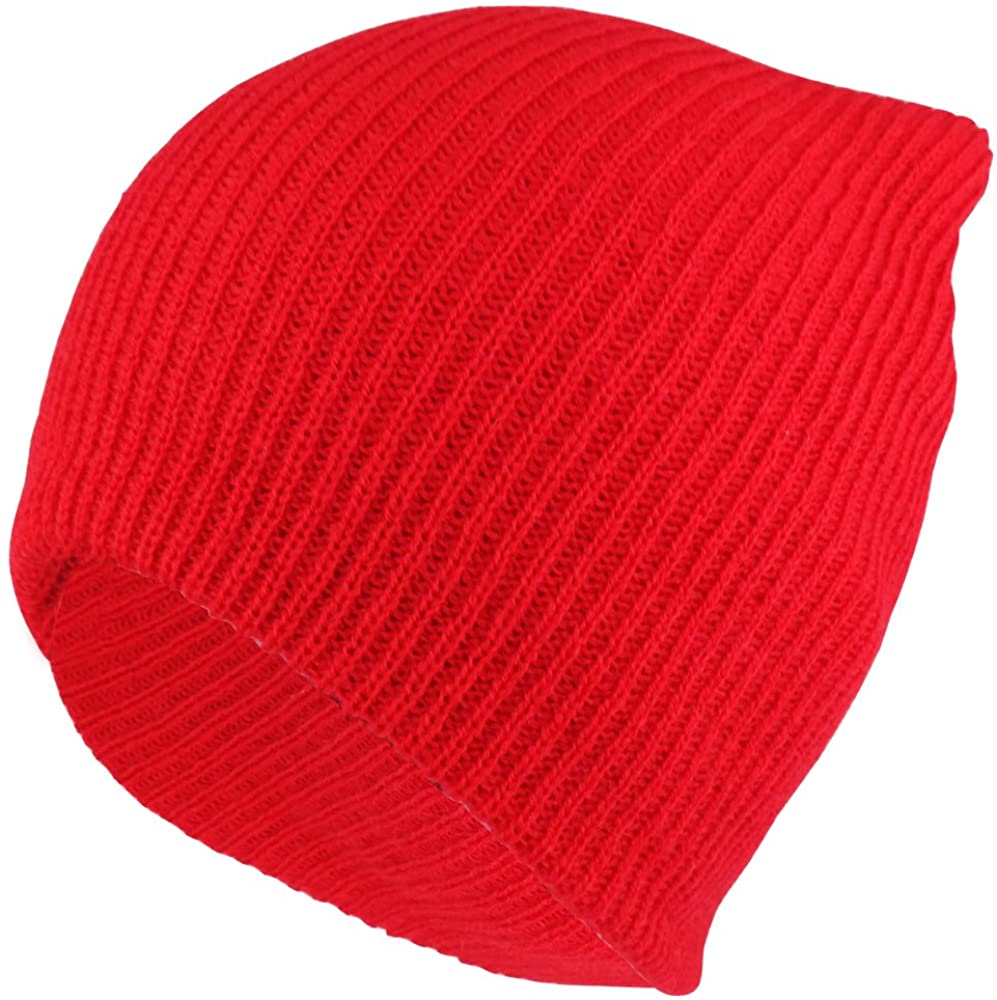 Armycrew Super Soft Acrylic Knit Plain Slouch Solid Color Beanie Hat