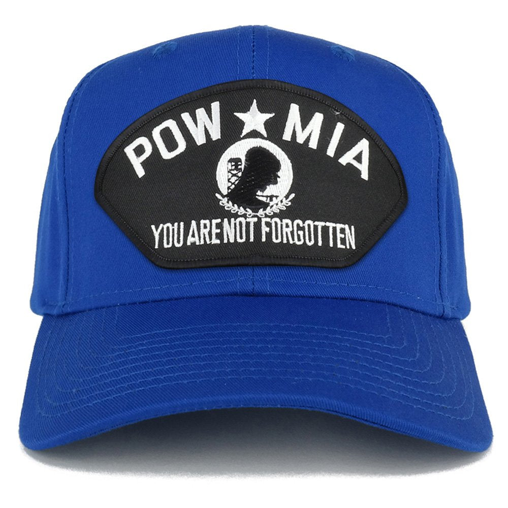 Armycrew XXL Oversize POW MIA Not Forgotten Large Patch Baseball Cap