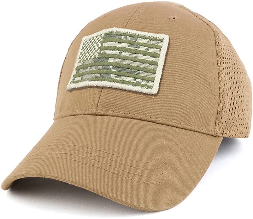 Armycrew USA ACU Flag Tactical Patch Cotton Adjustable Trucker Cap