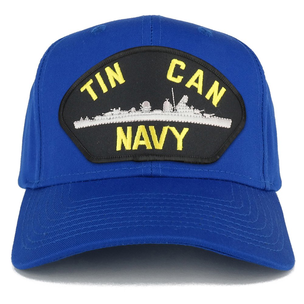 Armycrew XXL Oversize Tin Can Navy Submarine Large Patch Baseball Cap