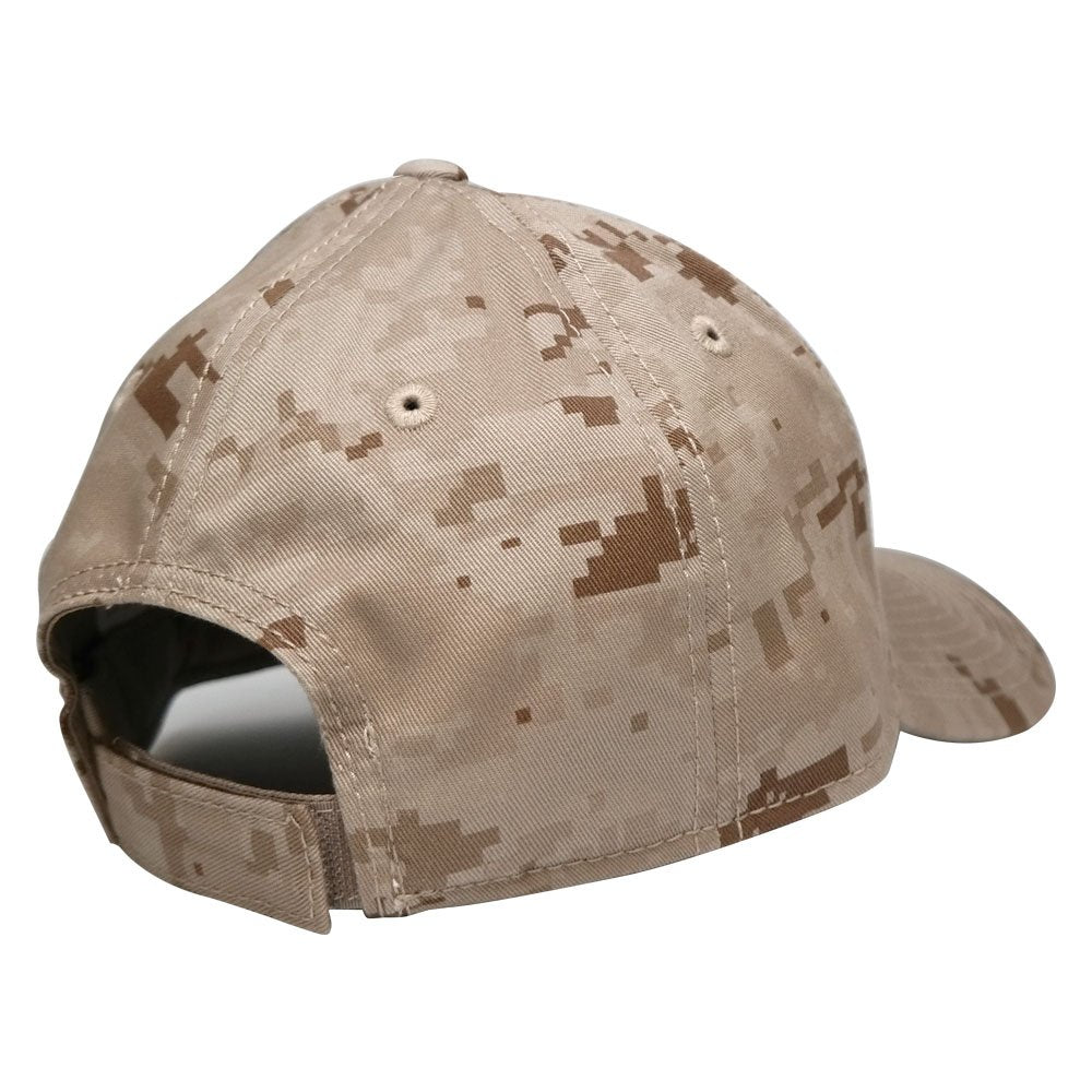 Low Profile US American Flag Patch Camo Cap - DES
