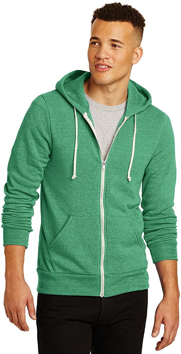 Men's Warm Lightweight Eco-Fleece Zip Up Hoodie