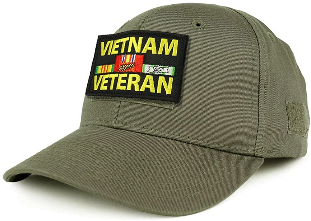 Armycrew USA Vietnam Veteran Tactical Patch Structured Operator Baseball Cap