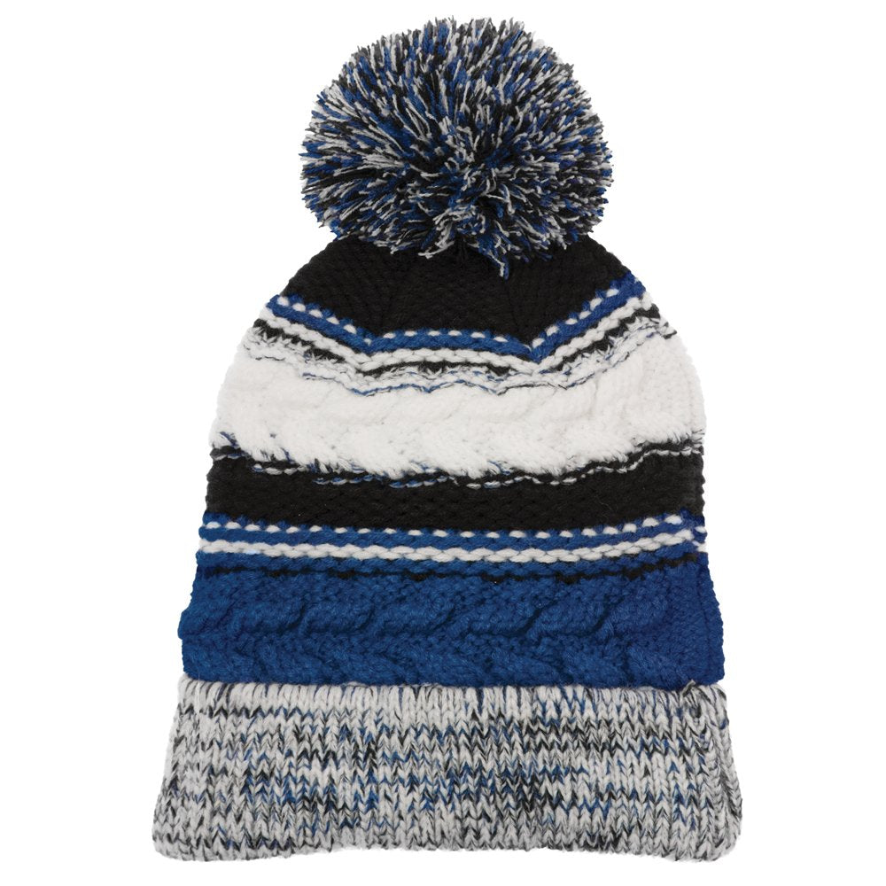 Armycrew Pom Pom 3 Team Color Acrylic Winter Beanie Hat