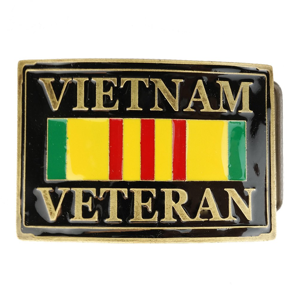 Made in USA, Vietnam War Veteran Metal Belt Buckle