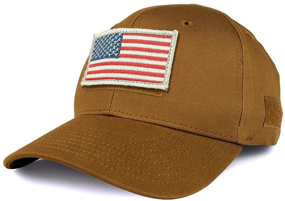 Armycrew USA White Flag Tactical Patch Structured Operator Baseball Cap- ACU