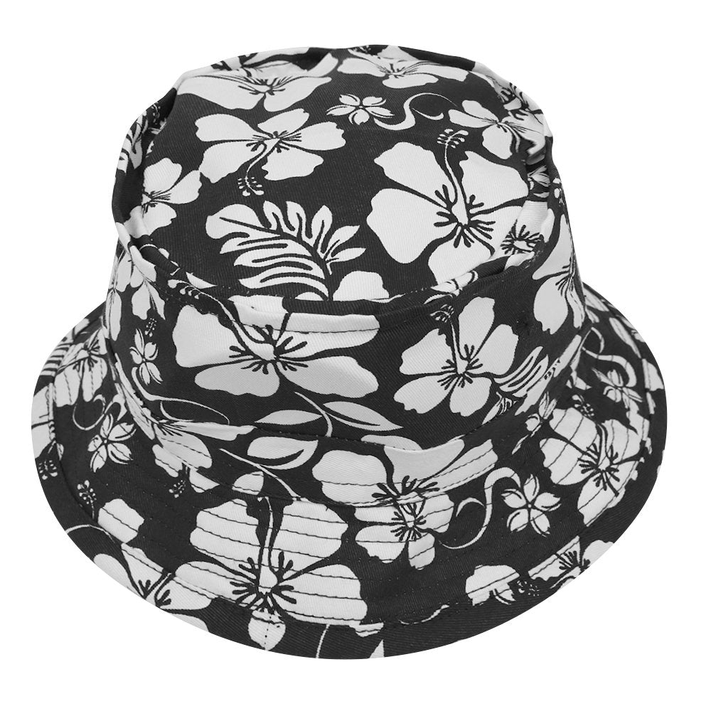 Armycrew Hibiscus Hawaiian Tropical Floral Print Fisherman's Bucket Hat