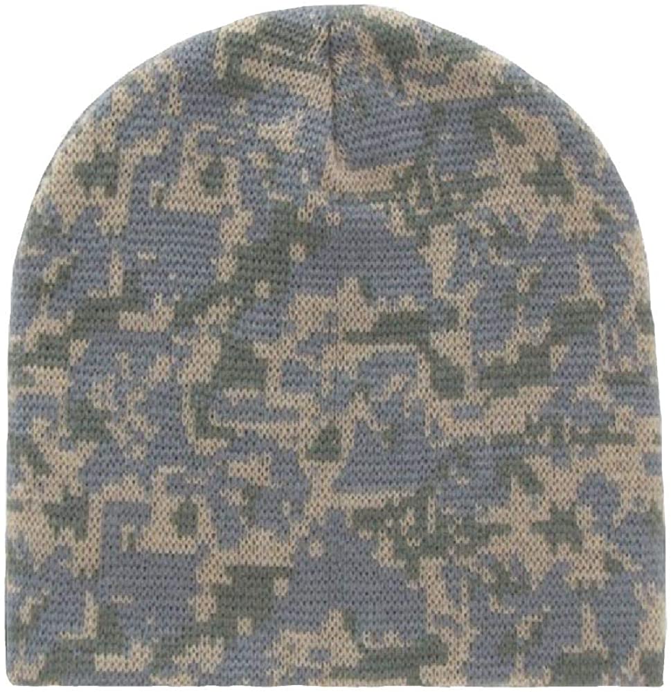 Classic Style Camouflage Watch Cap Short Beanie - Universal Digital