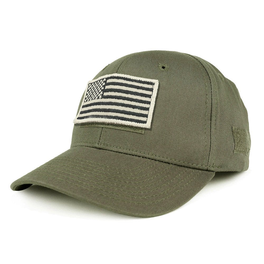 Armycrew USA Stone Flag Tactical Patch Structured Baseball Cap