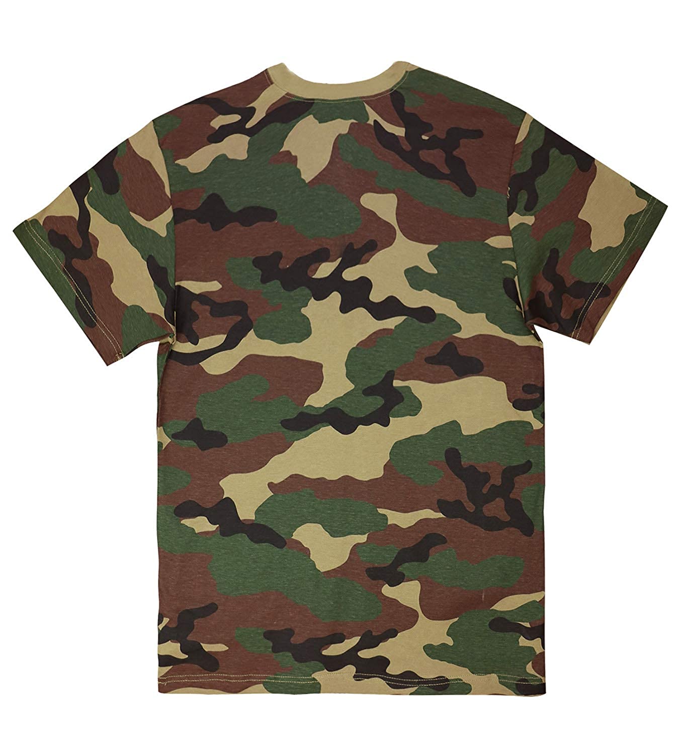 Slim Fit G.I. Military Classic Short Sleeve T-Shirts - Woodland Camo