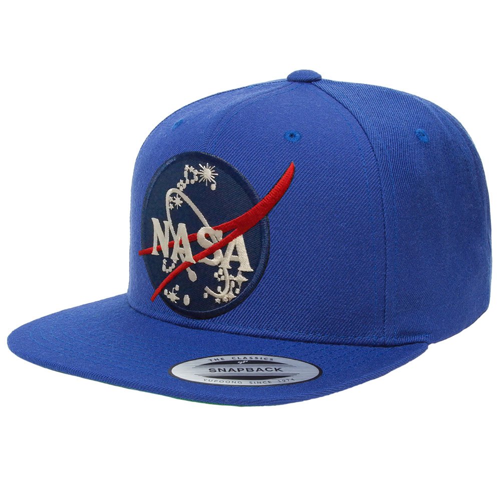 Flexfit Original Premium Classic Snapback with NASA Insignia Patch - Black