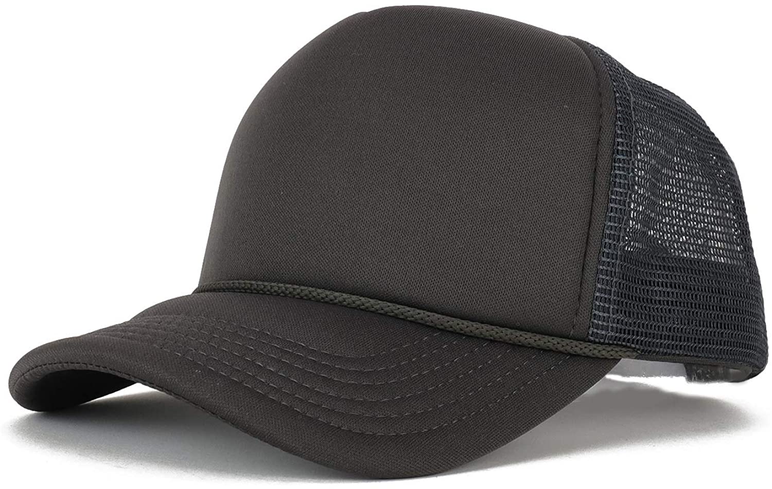 Armycrew Kid's Youth Size 5 Panel Structured Foam Mesh Trucker Cap