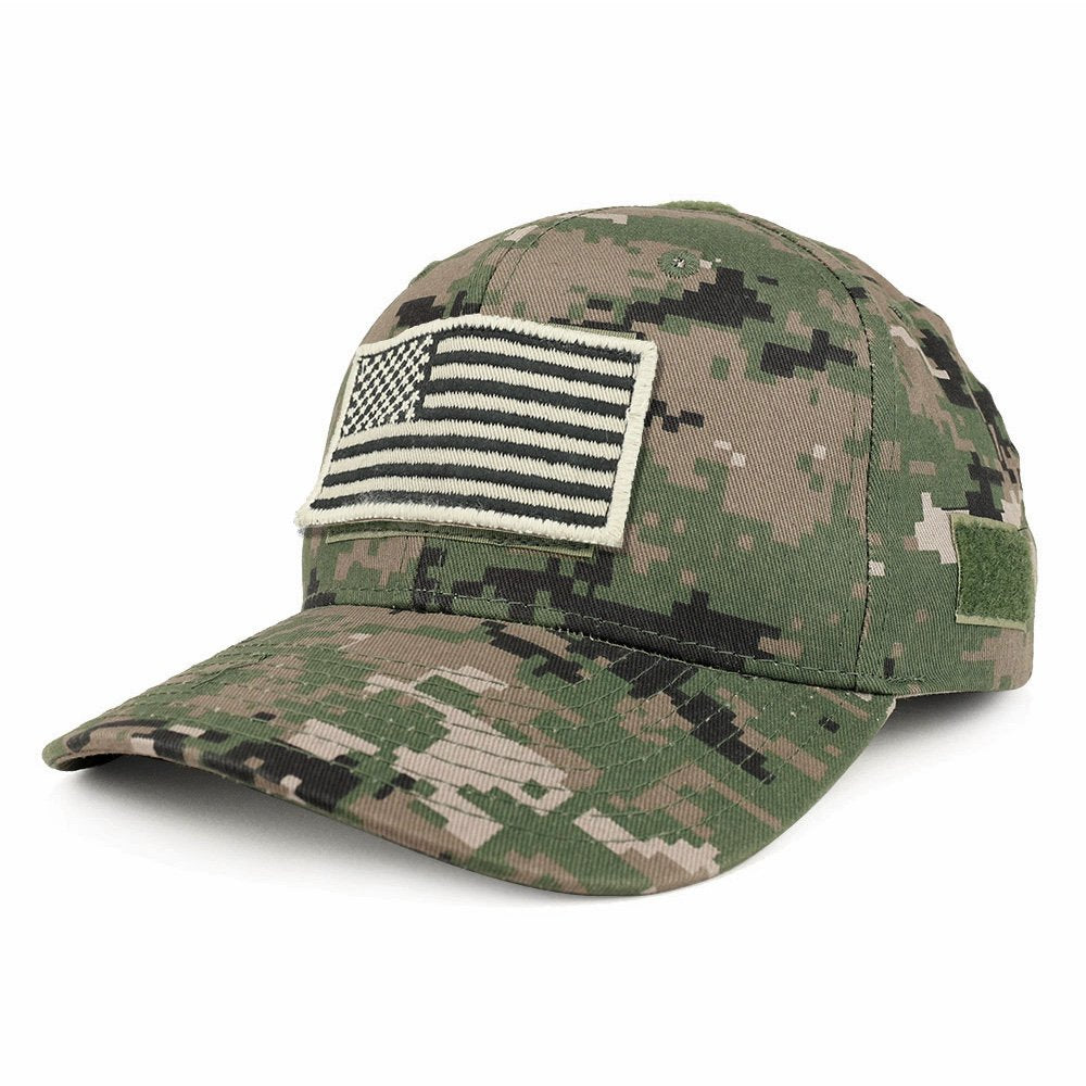 Armycrew USA Stone Flag Tactical Patch Structured Baseball Cap