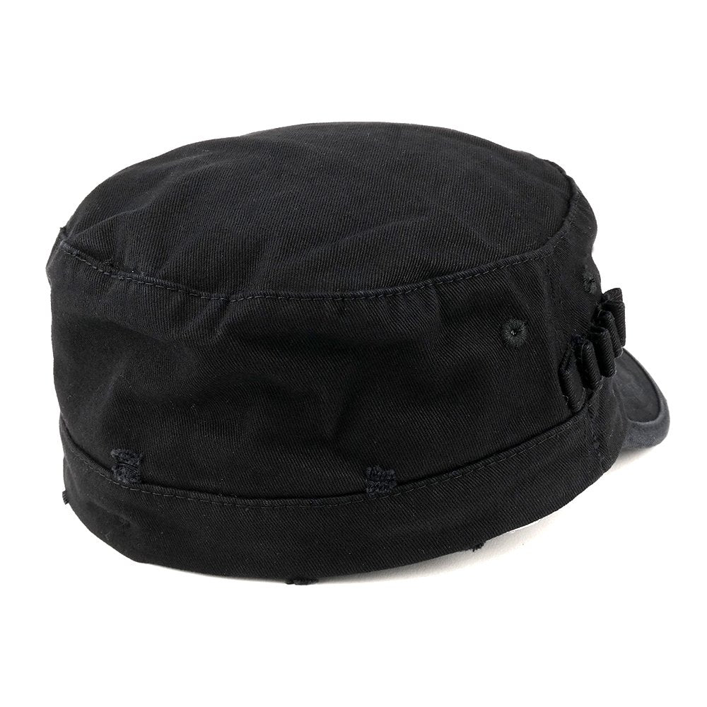 Washed Cotton Army BDU Style Fitted Military Cap L-XL