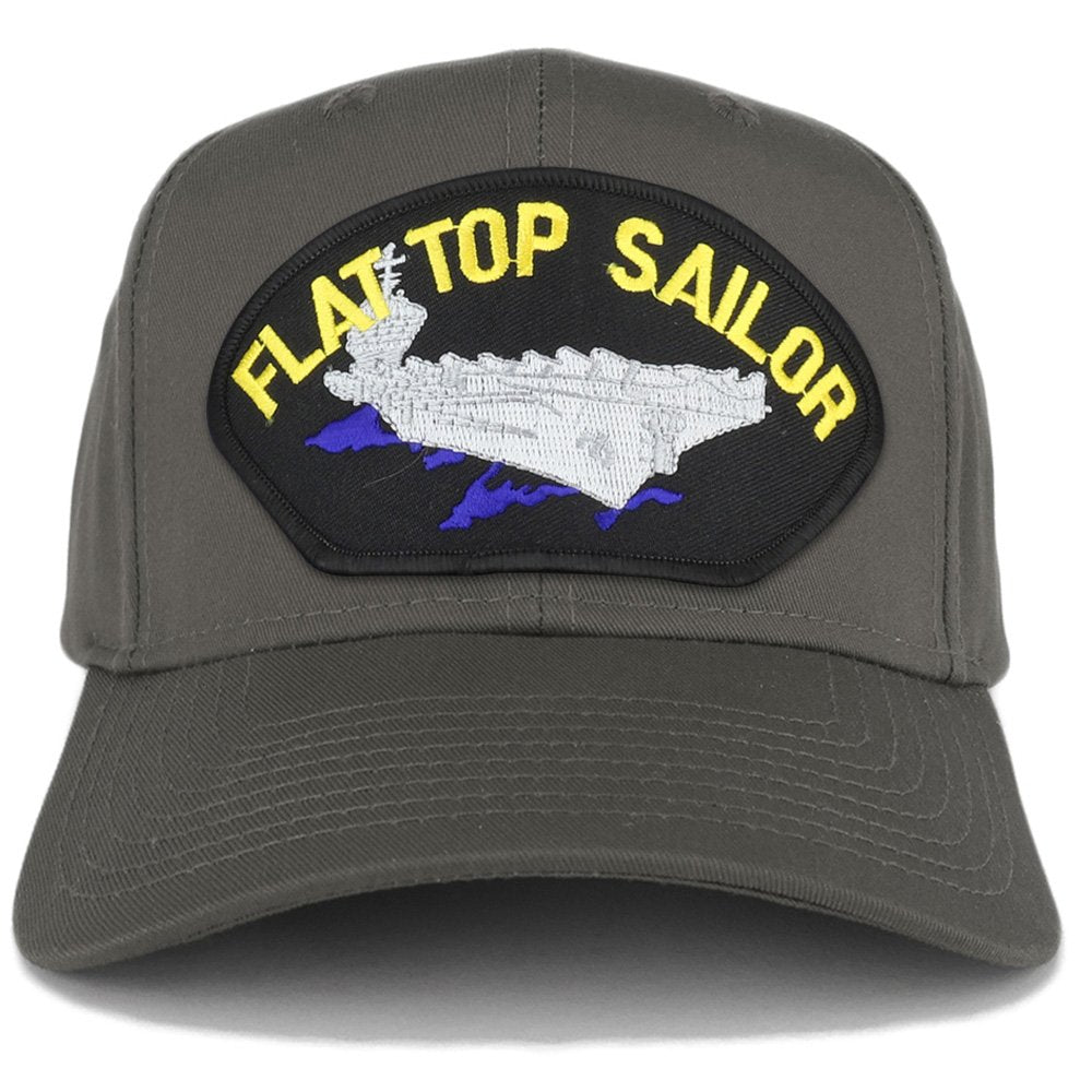 Armycrew XXL Oversize Flat Top Sailor Carrier Large Patch Baseball Cap