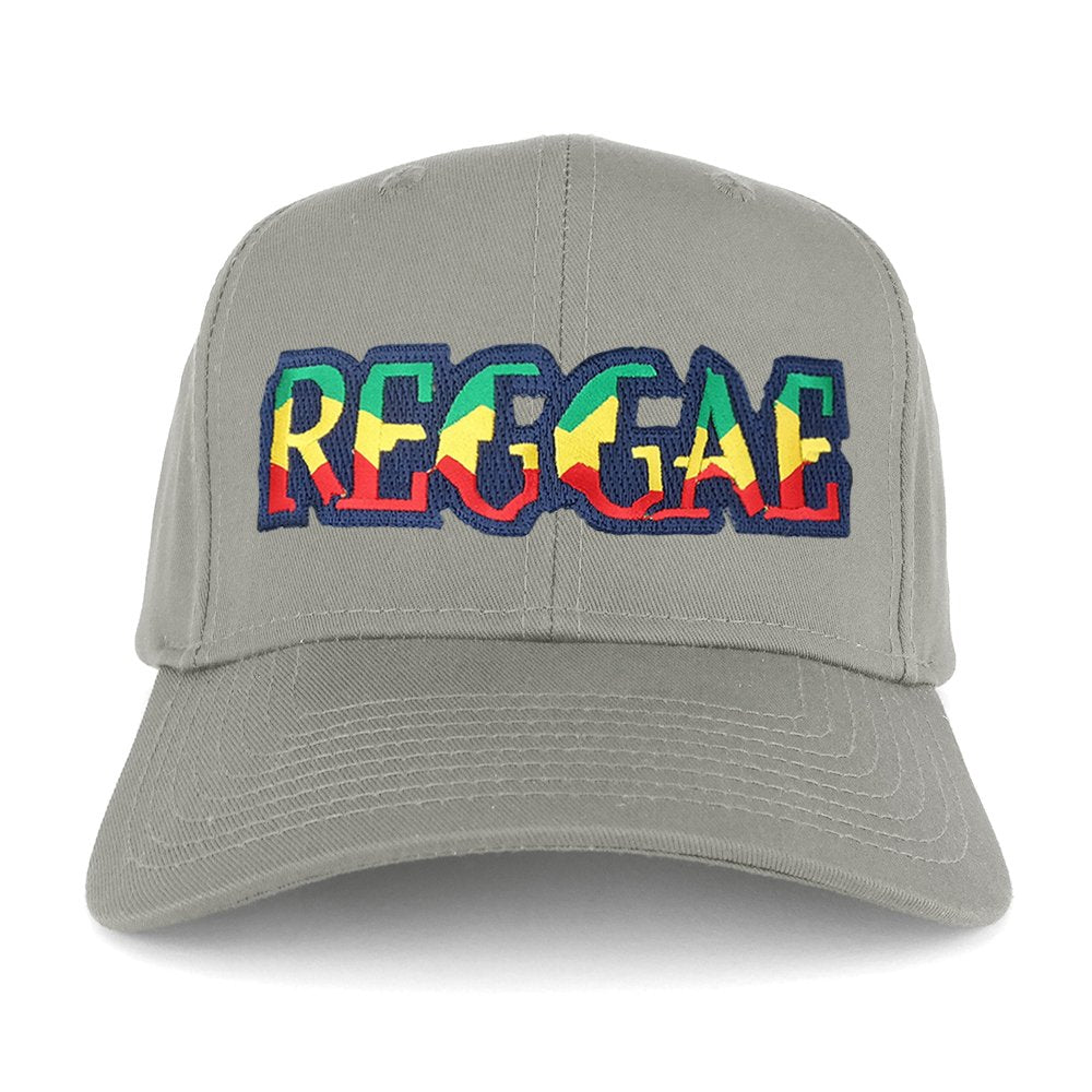 Reggae RGY Text Cutout Iron on Embroidered Patch Adjustable Baseball Cap