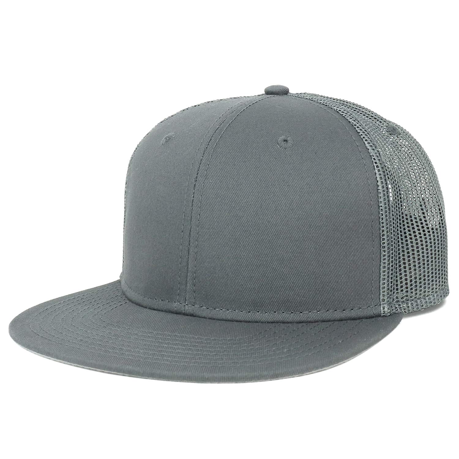 Mesh back flat bill hats outlet