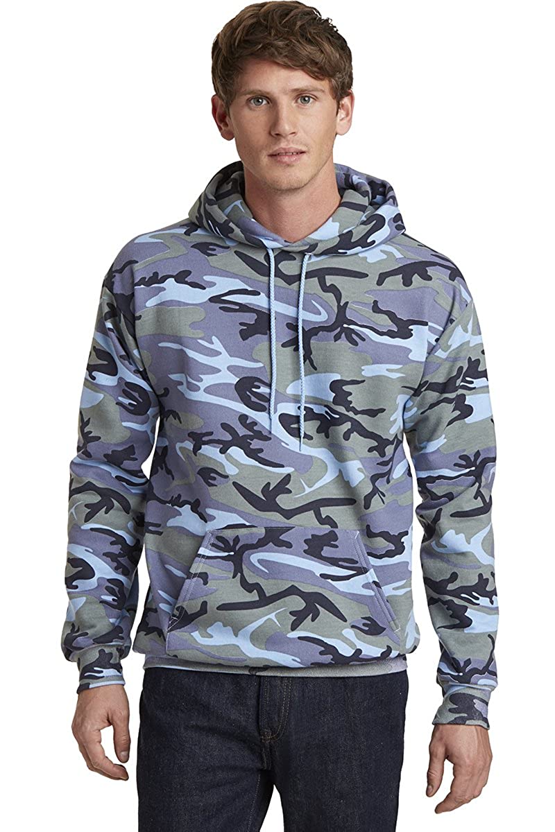 Classic Camo Print Core Fleece Pullover Hooded Sweatshirt