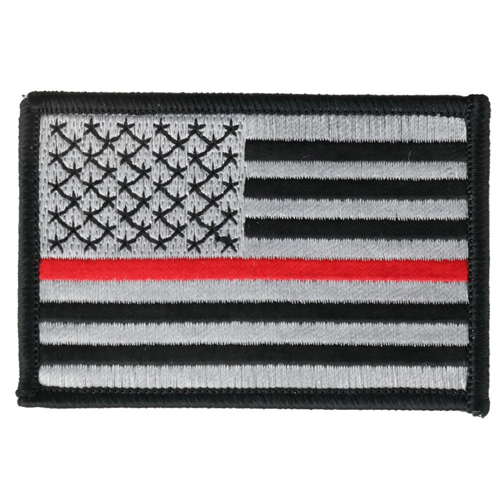 USA American Flag Embroidered Iron On Patch One Size