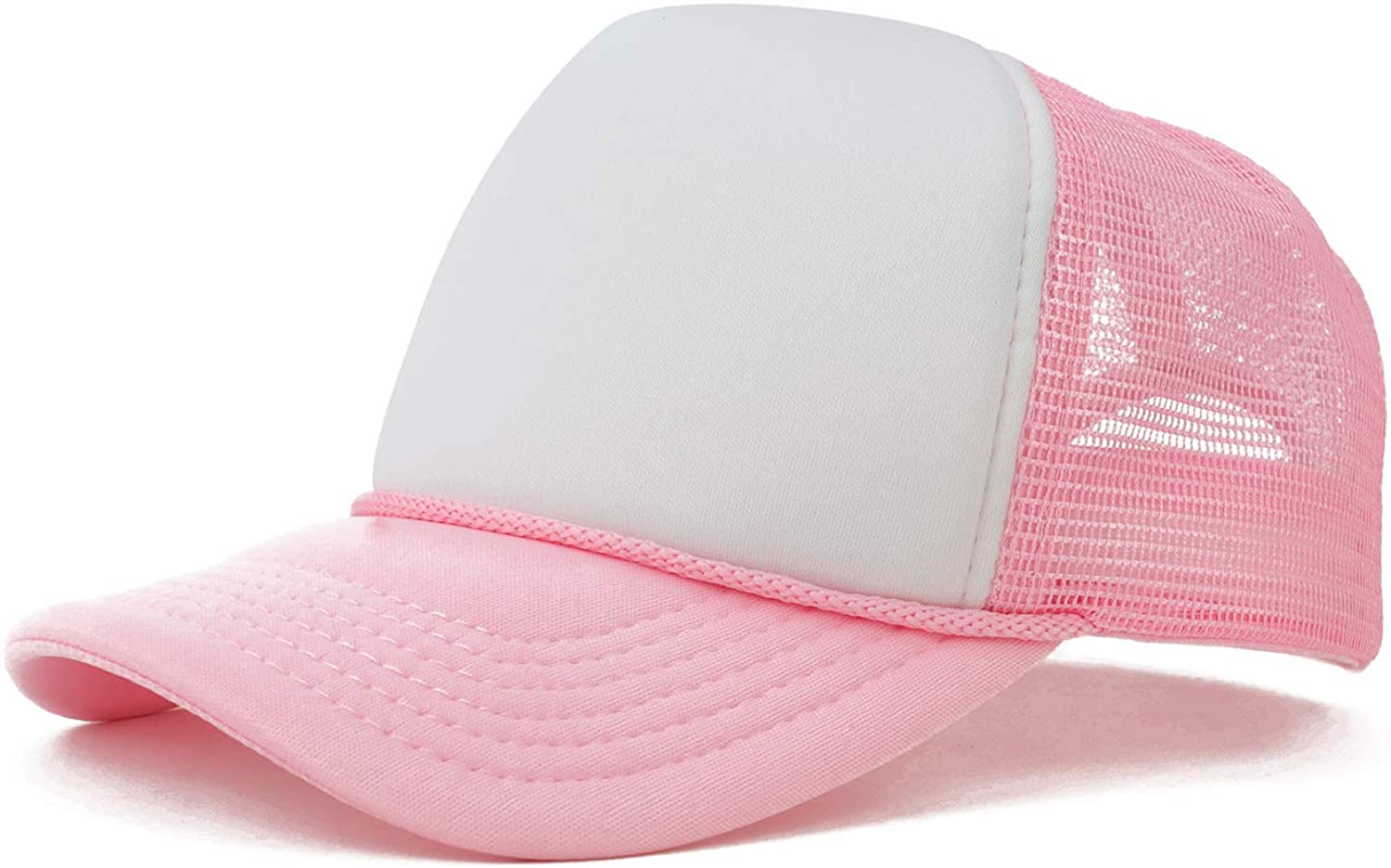 Armycrew Kid's Two Tone 5 Panel Structured Foam Mesh Trucker Cap