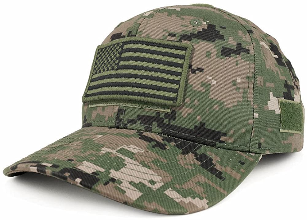 Armycrew USA Olive Flag Tactical Patch Structured Baseball Cap
