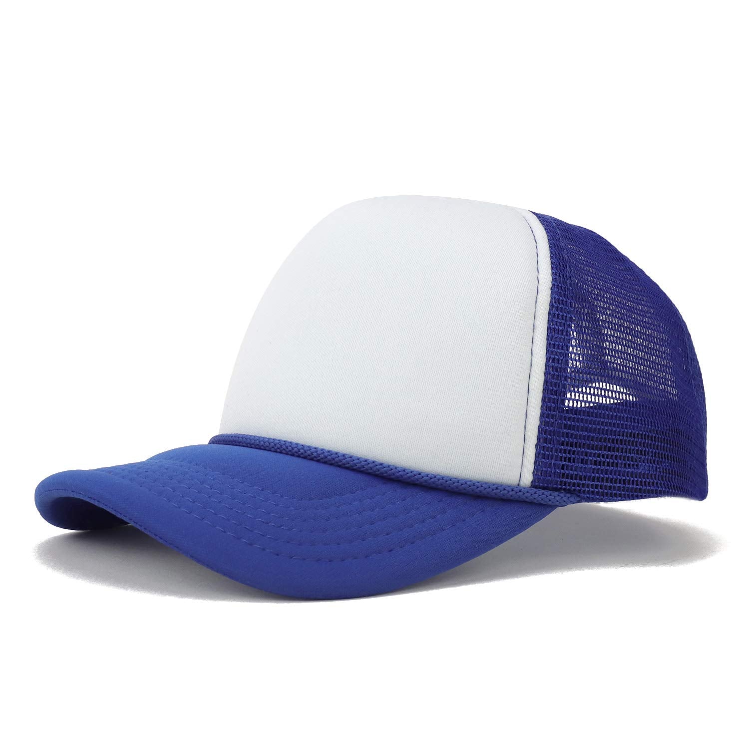 Armycrew Kid's Two Tone 5 Panel Structured Foam Mesh Trucker Cap