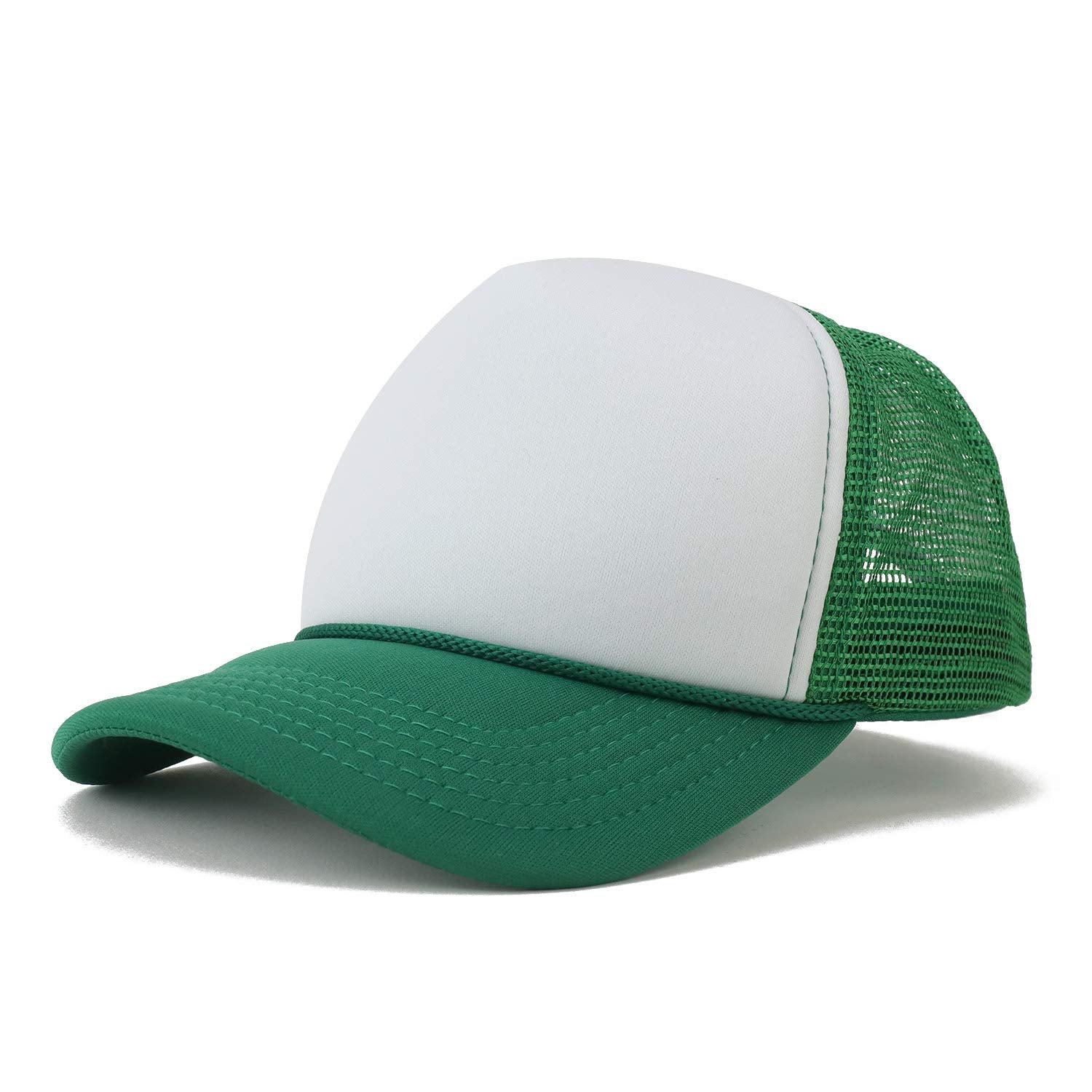 Armycrew Kid's Two Tone 5 Panel Structured Foam Mesh Trucker Cap