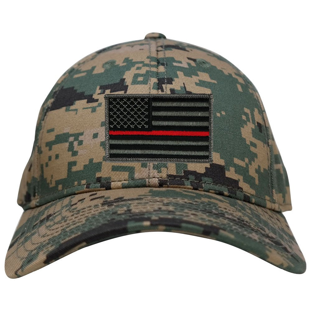 Armycrew Low Profile US American Flag Patch Camo Cap - MCU