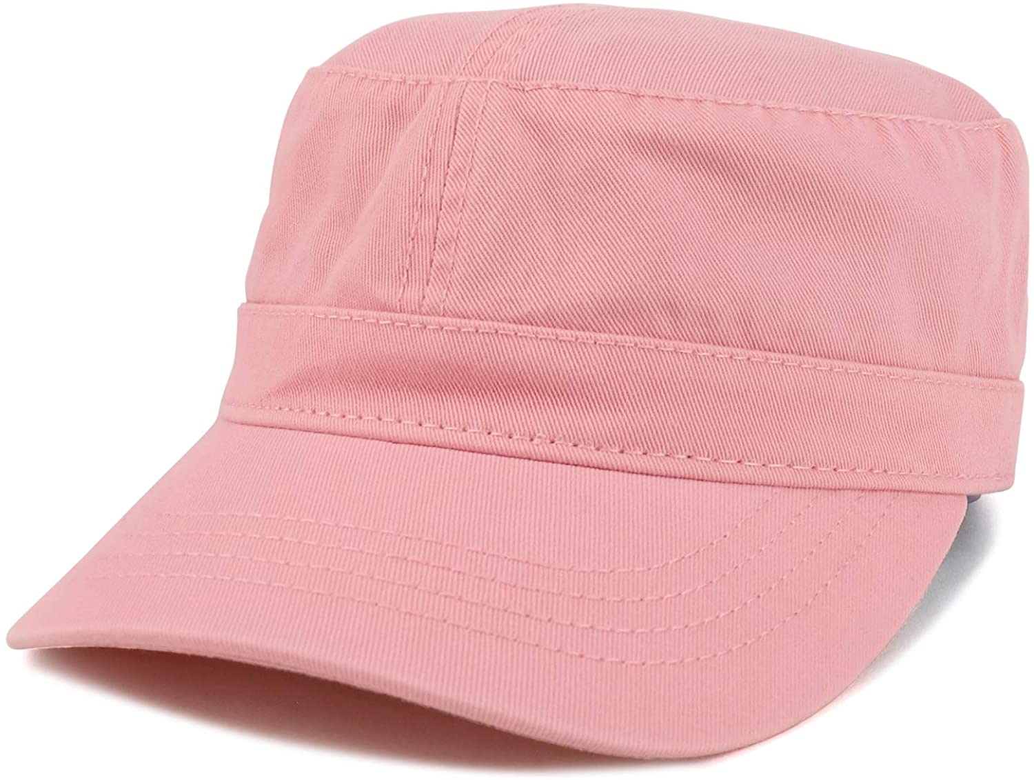 Armycrew Garment Washed Cotton Twill Military Style Flat Top Hat