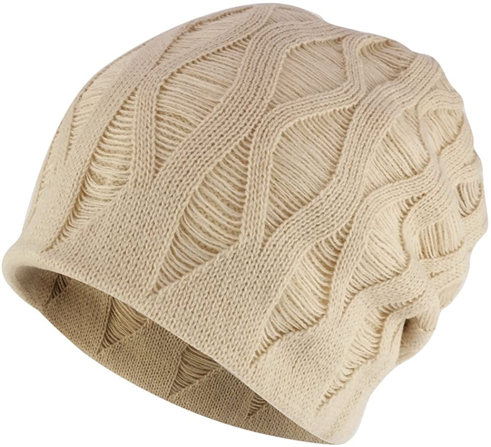 Armycrew Rasta Deep Crown Acrylic Distressed Reversible Slouchy Warm Beanie Hat