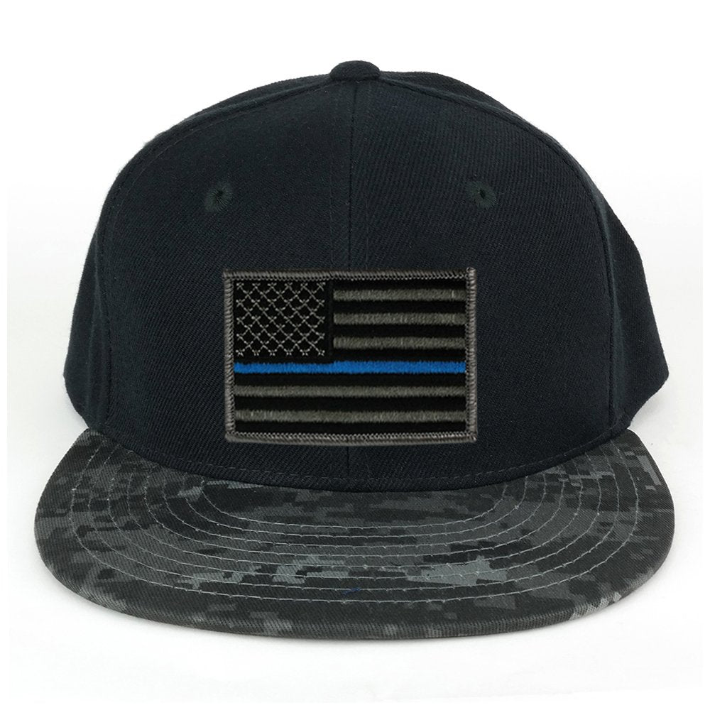 USA American Flag Embroidered Iron on Patch Camo Bill Snapback Cap - NTG
