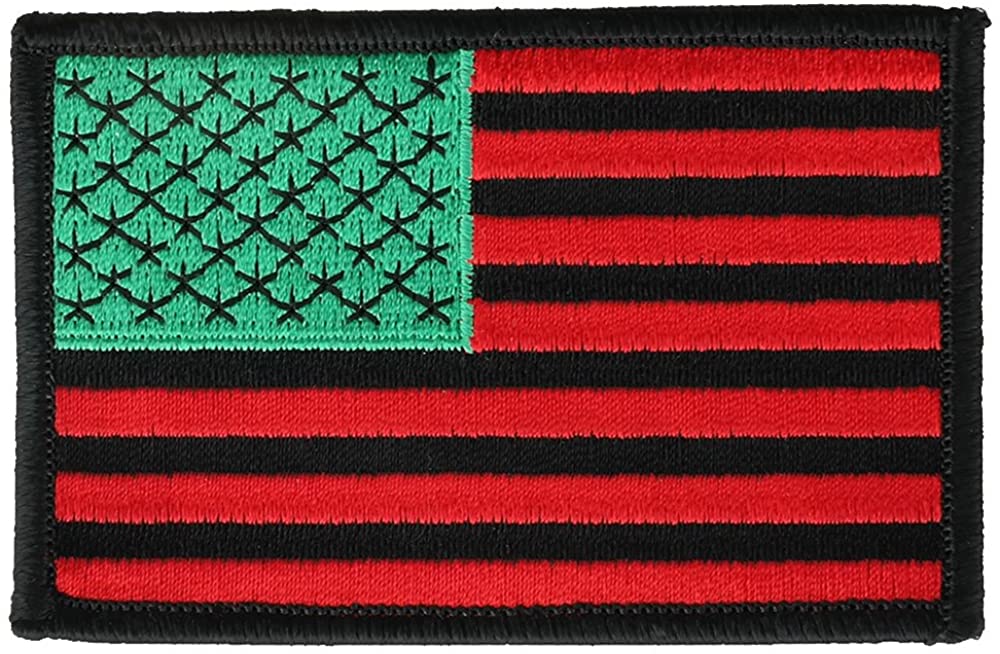 USA American Flag Embroidered Iron On Patch One Size