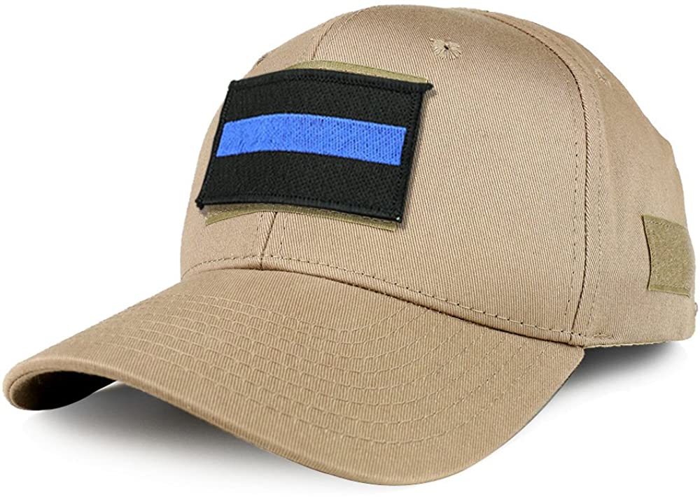 Armycrew USA One Thin Blue Flag Tactical Patch Structured Operator Baseball Cap