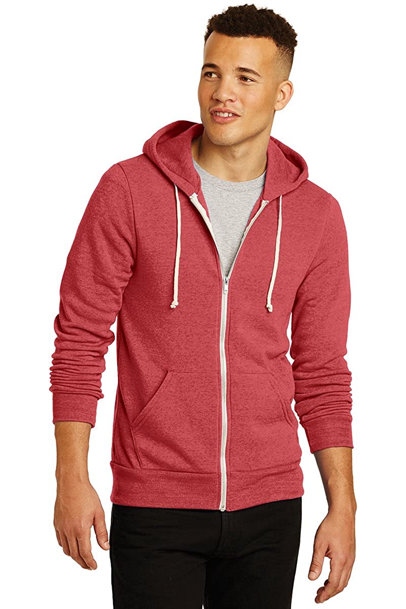 Men's Warm Lightweight Eco-Fleece Zip Up Hoodie